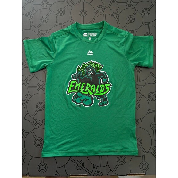 Eugene Emeralds TShirt Youth Medium Oregon MiLB Baseball MLB Minors Majestic - Picture 1 of 7